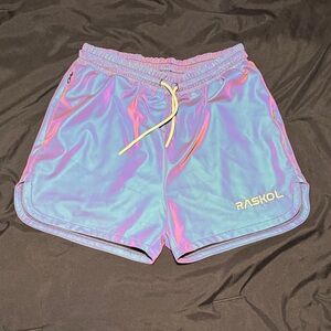 Raskol Space Shorts - Iridescent Athletic Shorts